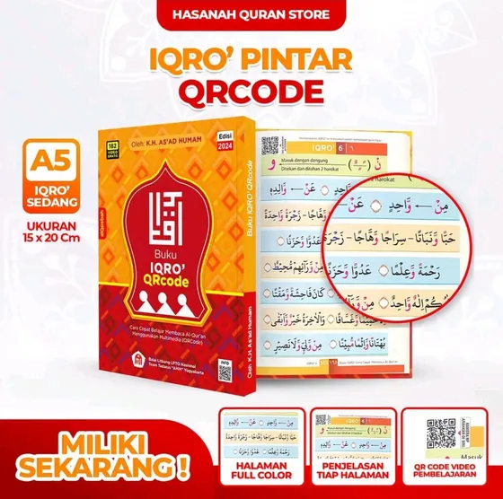 Iqro Milenial QR Code (6 Volumes)